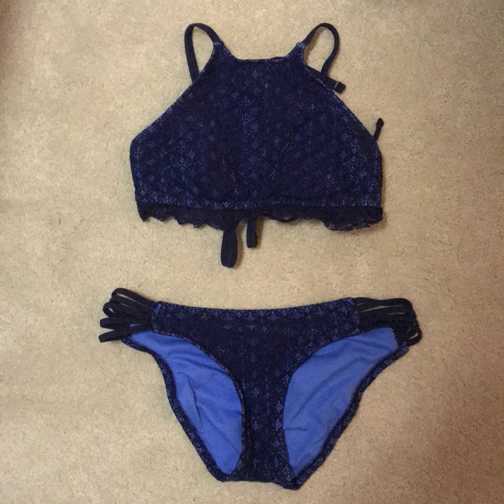 Target Blue Halter Bikini Set